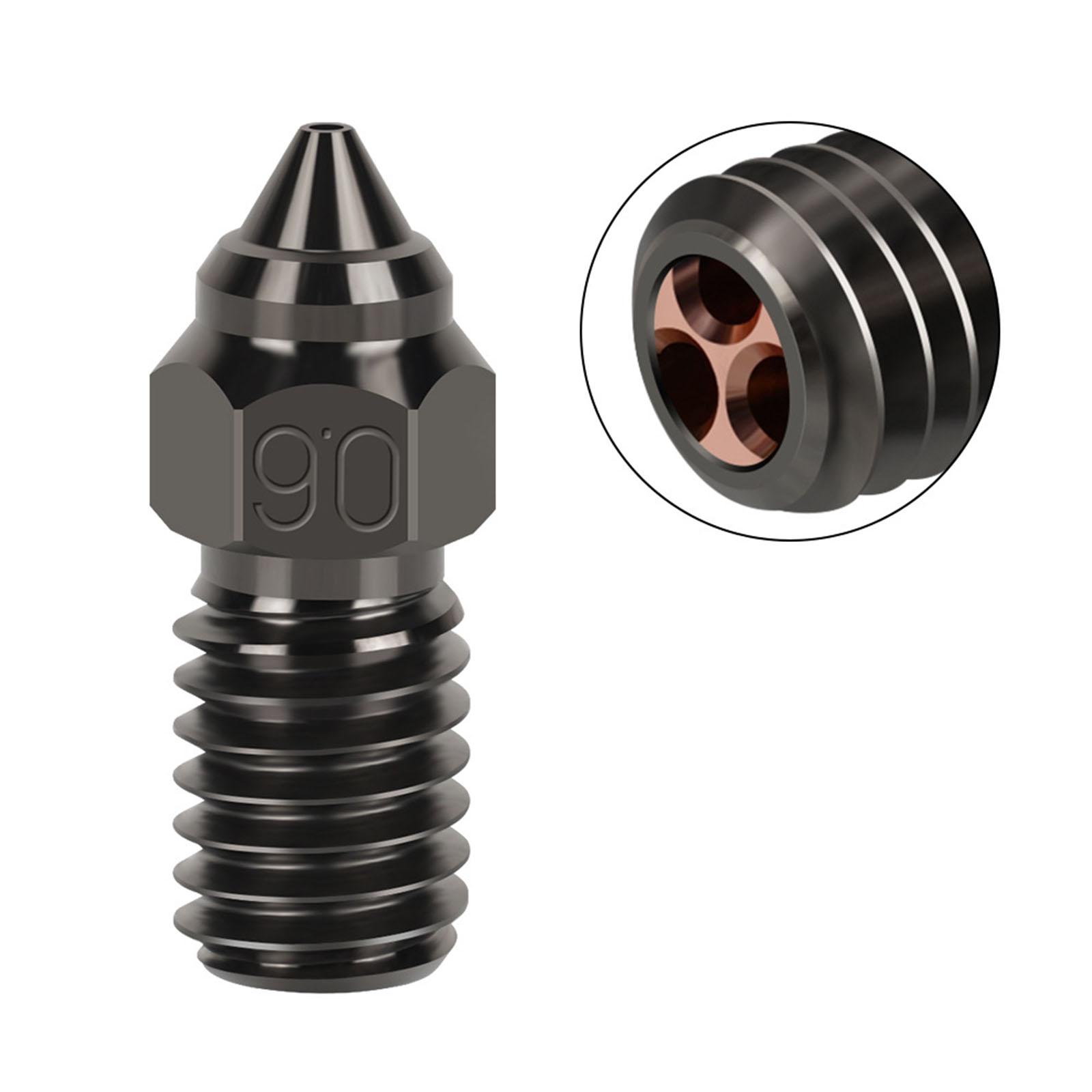3D Printer High Speed Nozzle Easy to Install Reliable Spare Part Replacement 0.6mm 3 Holes