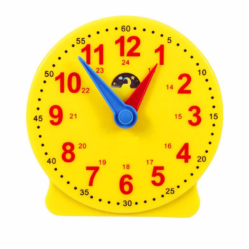 Plastic Gear Clock Model Kids Time Learning Teaching Tool Educational Toys