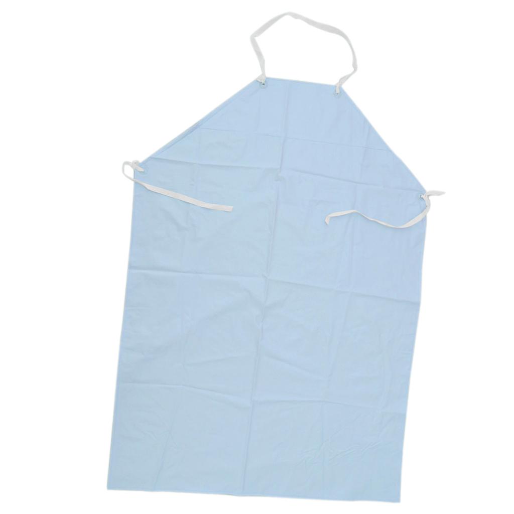 Waterproof PVC Apron Home Kitchen Cooking Laboratory Apron White