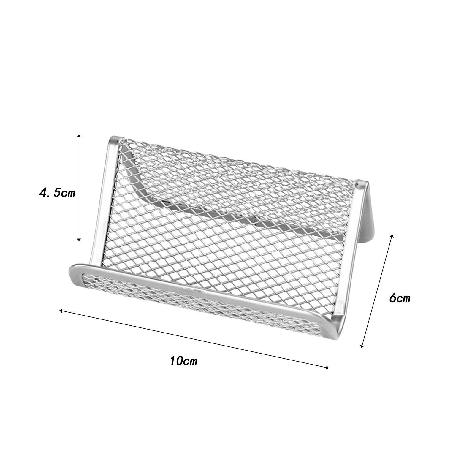 2x5x Business Card Holder for Office Business Negotiation Business Exhibitions Silver