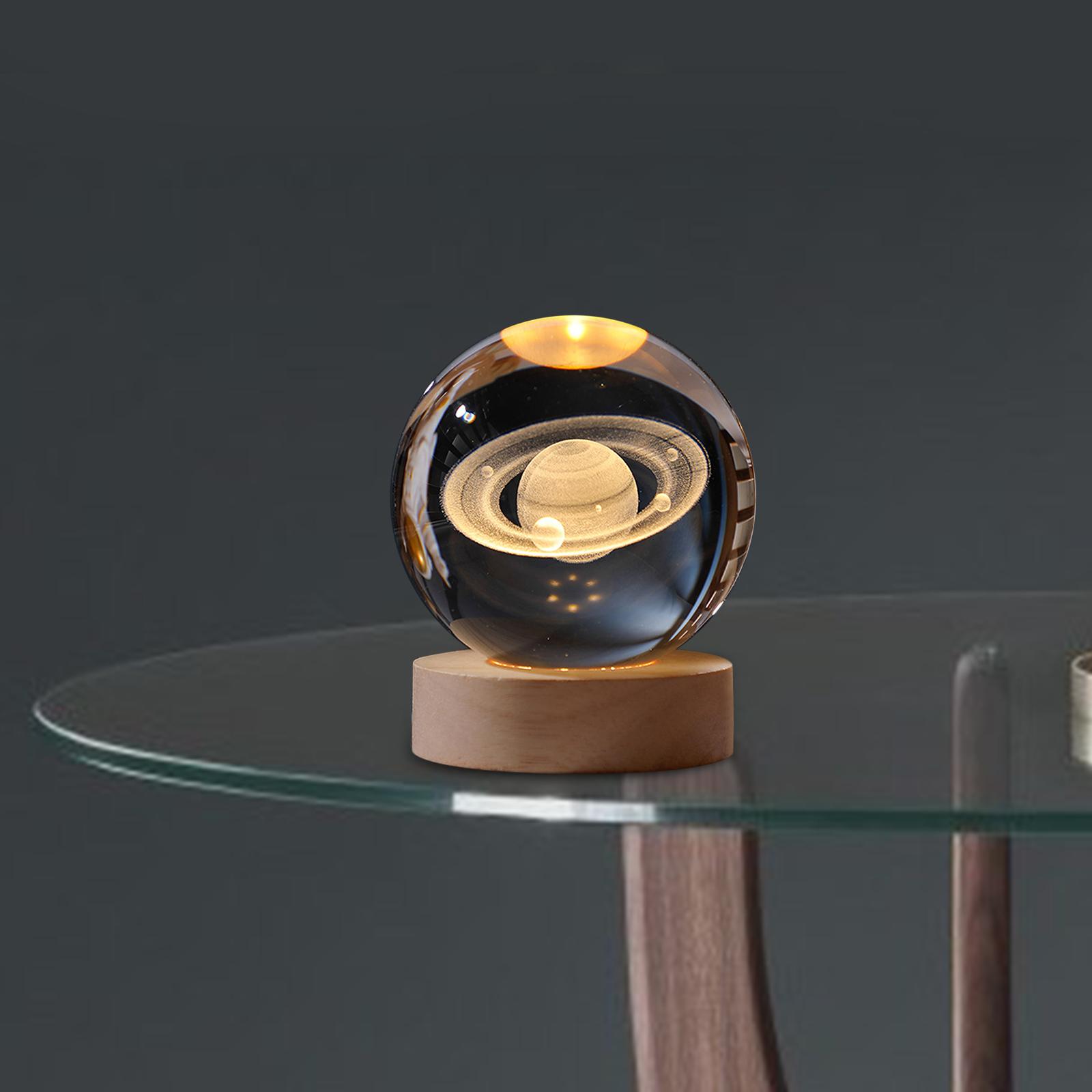 2pcs Ball Night Lamps with Base for Living Room Ornament  StyleF