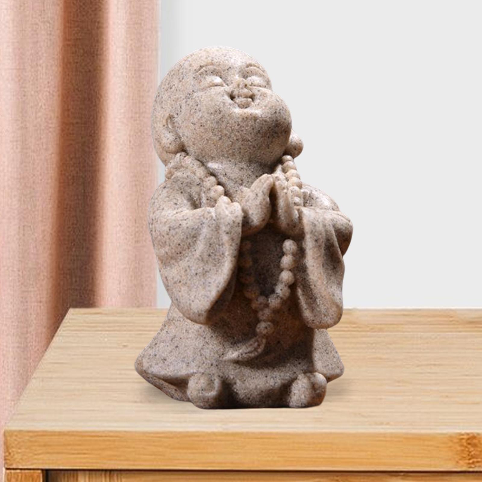 Buddha Statue Spiritual Ceramic Classic Inches Crafts for Office Garden D