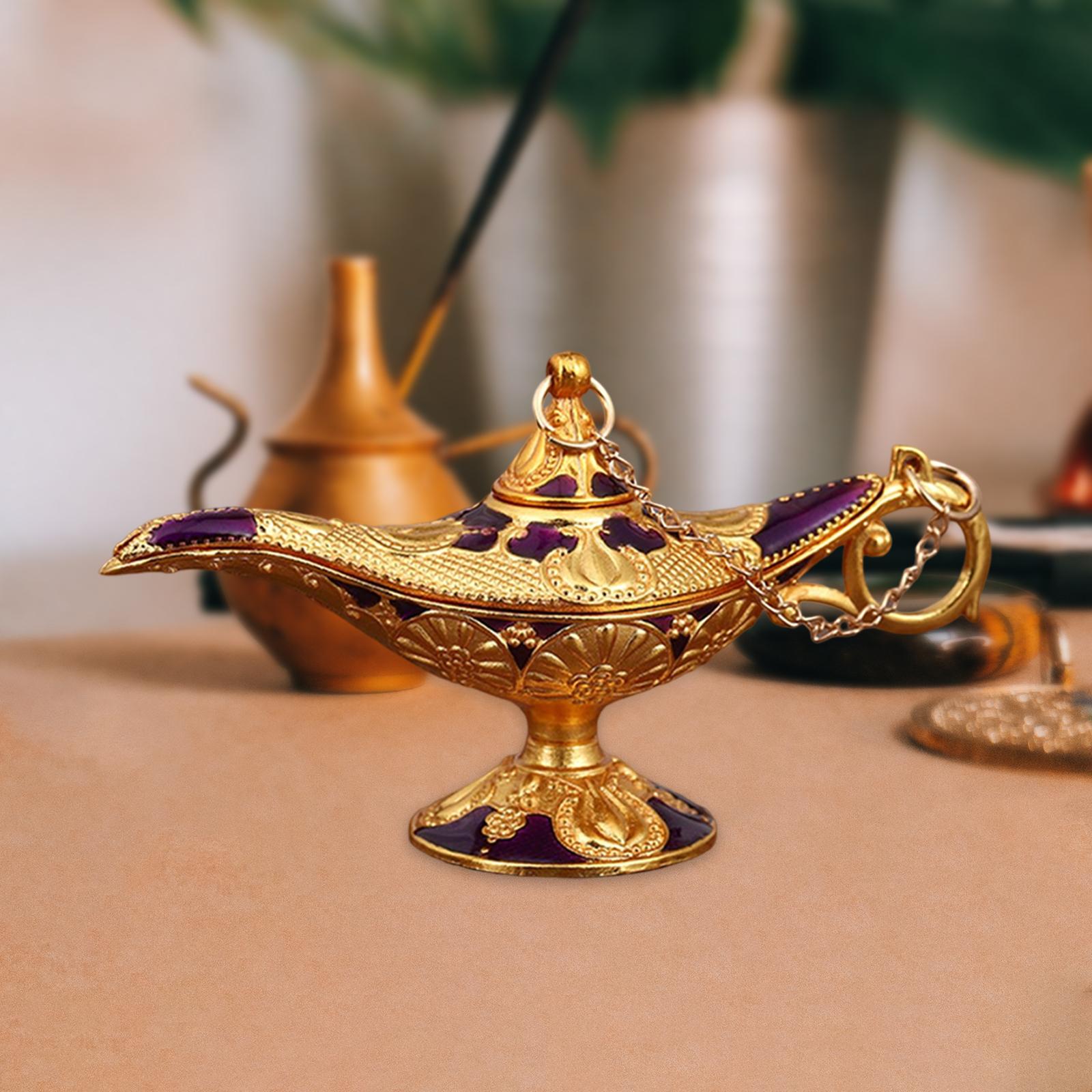 Wishing Light Desktop Ornament European Style Crafts for Living Room Table Purple