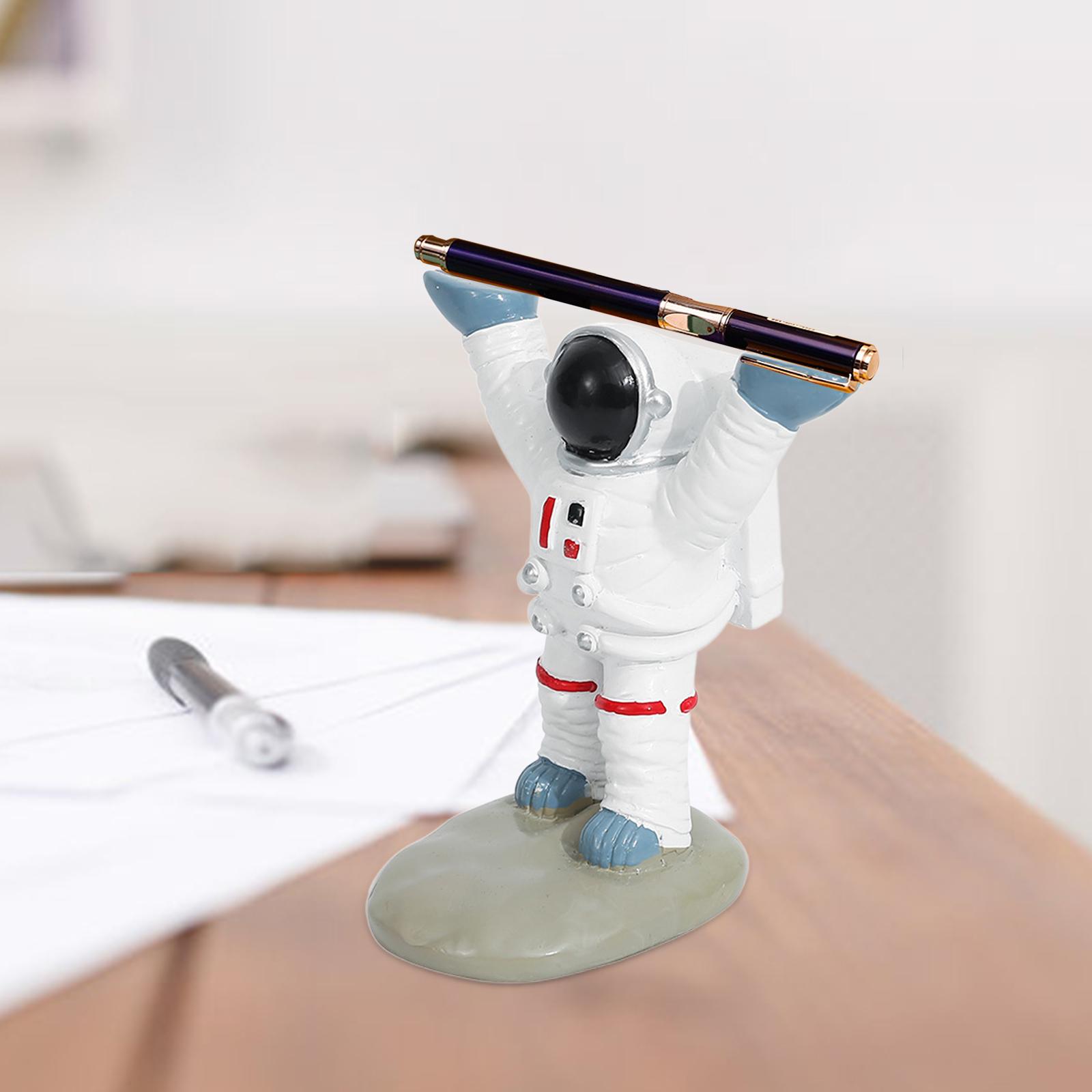 Resin Eyeglasses Stand Pen Holder Decorative Cartoon Statue Multi Purpose Astronaut