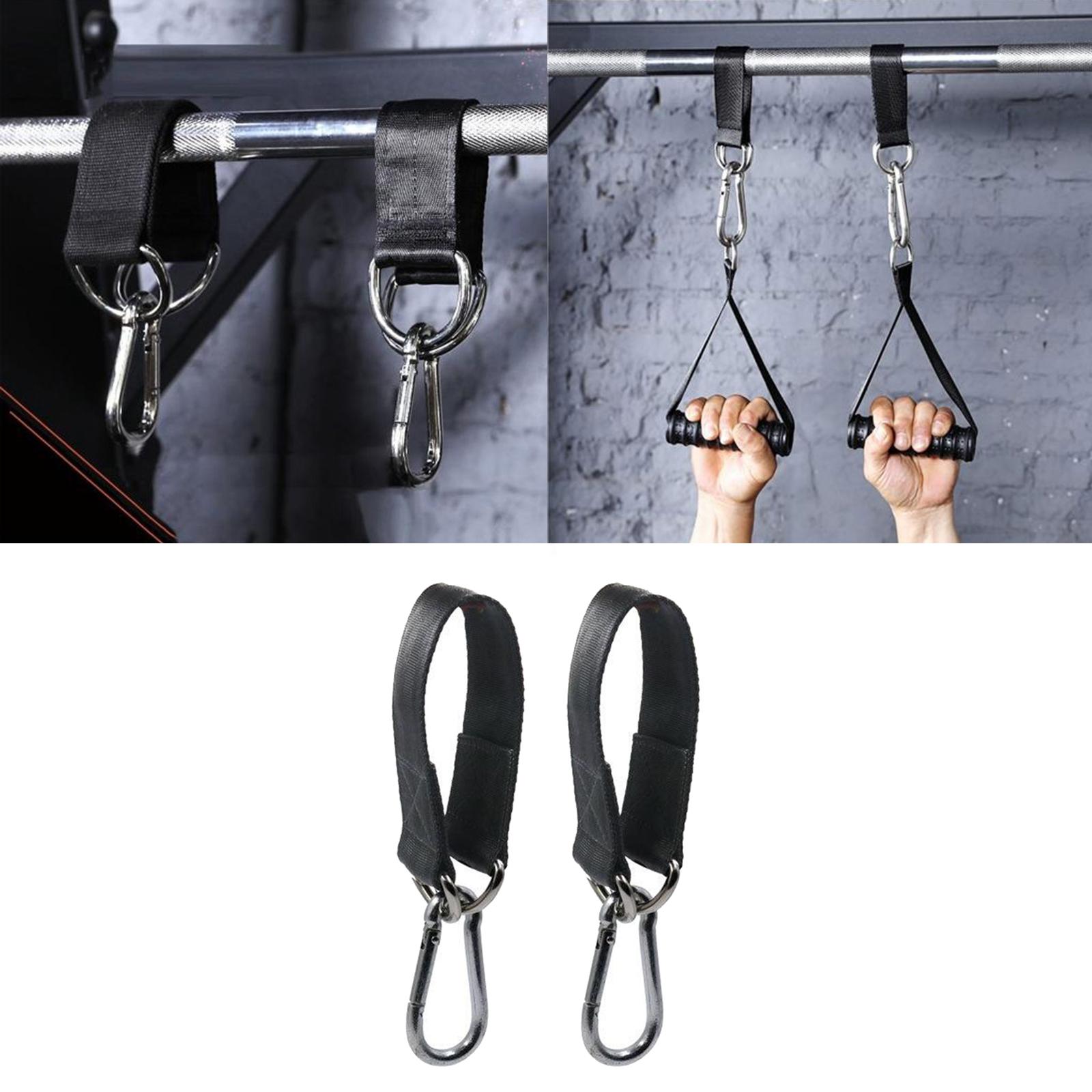 150kg Swing Hanging Straps Kit Gym Hanging Strap Webbing W/ D-ring Hooks