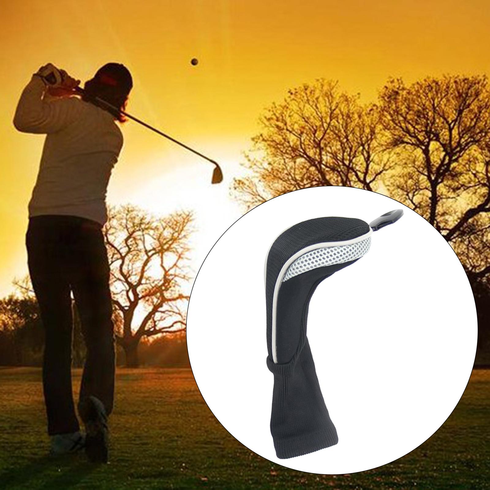 Nylon Golf Club Headcover Utility Multi-color Waterproof Durable Golf Accs Grey