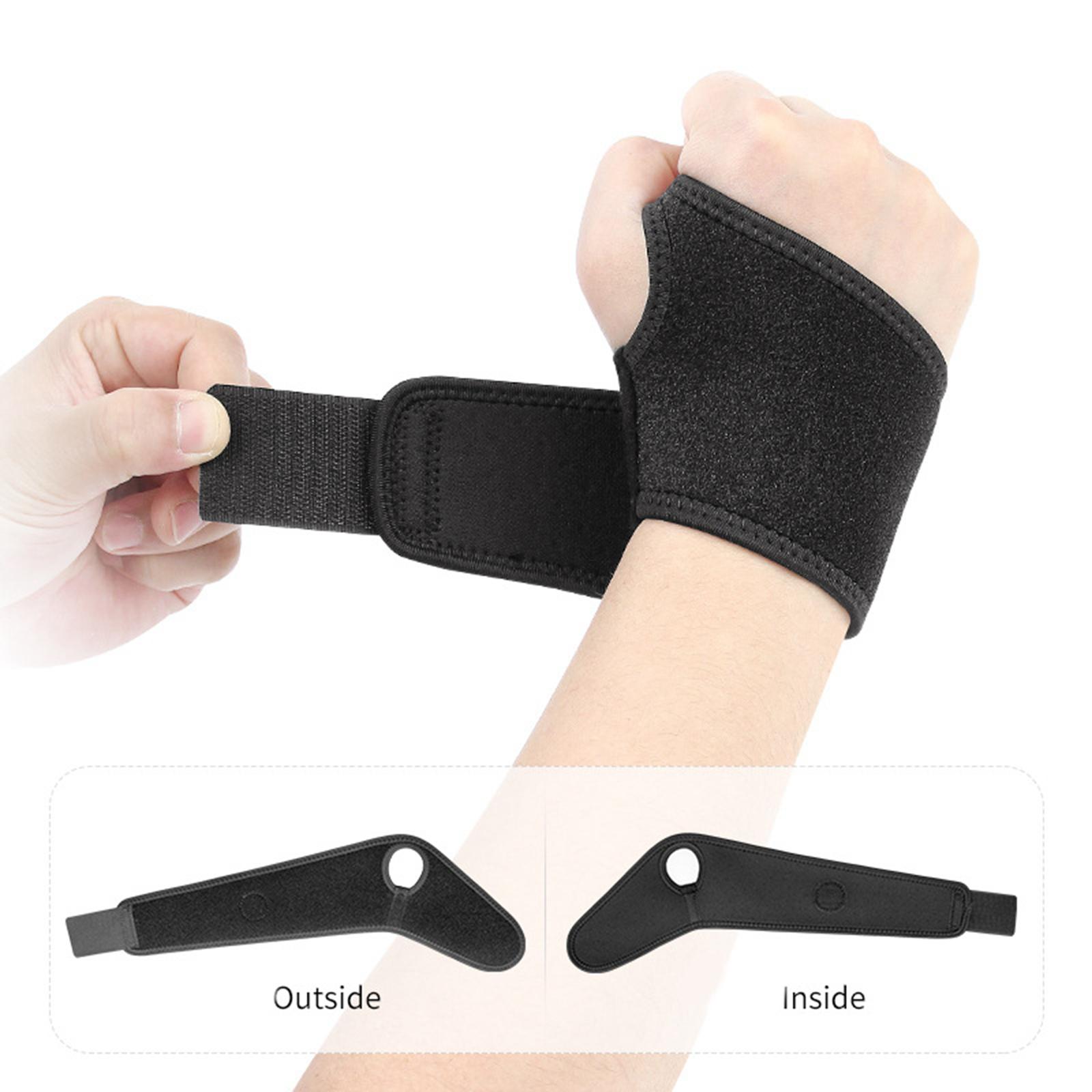 Compression Wrist Brace Band Weight Lifting Adjustable Strap