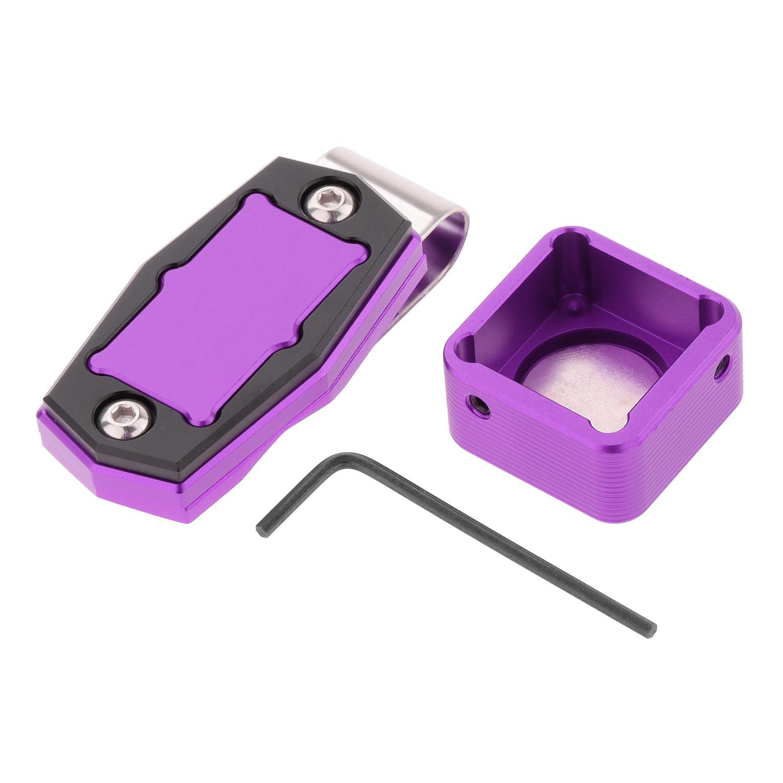 Magnetic Chalk Holder with Belt Clip Pool Cue Snooker Accessories Purple