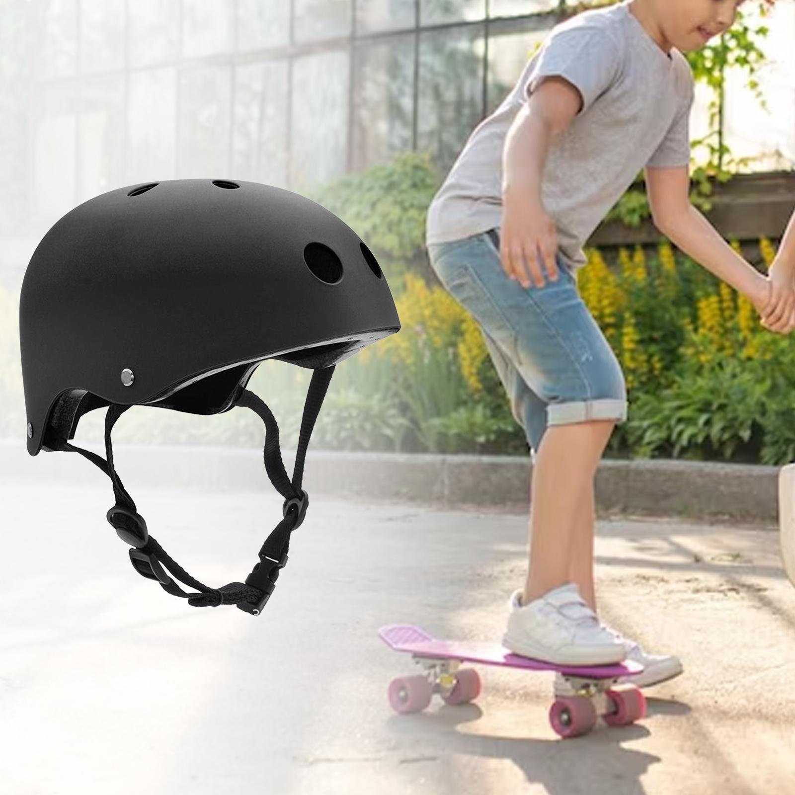 Kids Skateboard Helmet Bicycle Safety Helmet for Roller Skate Skating Skiing Black