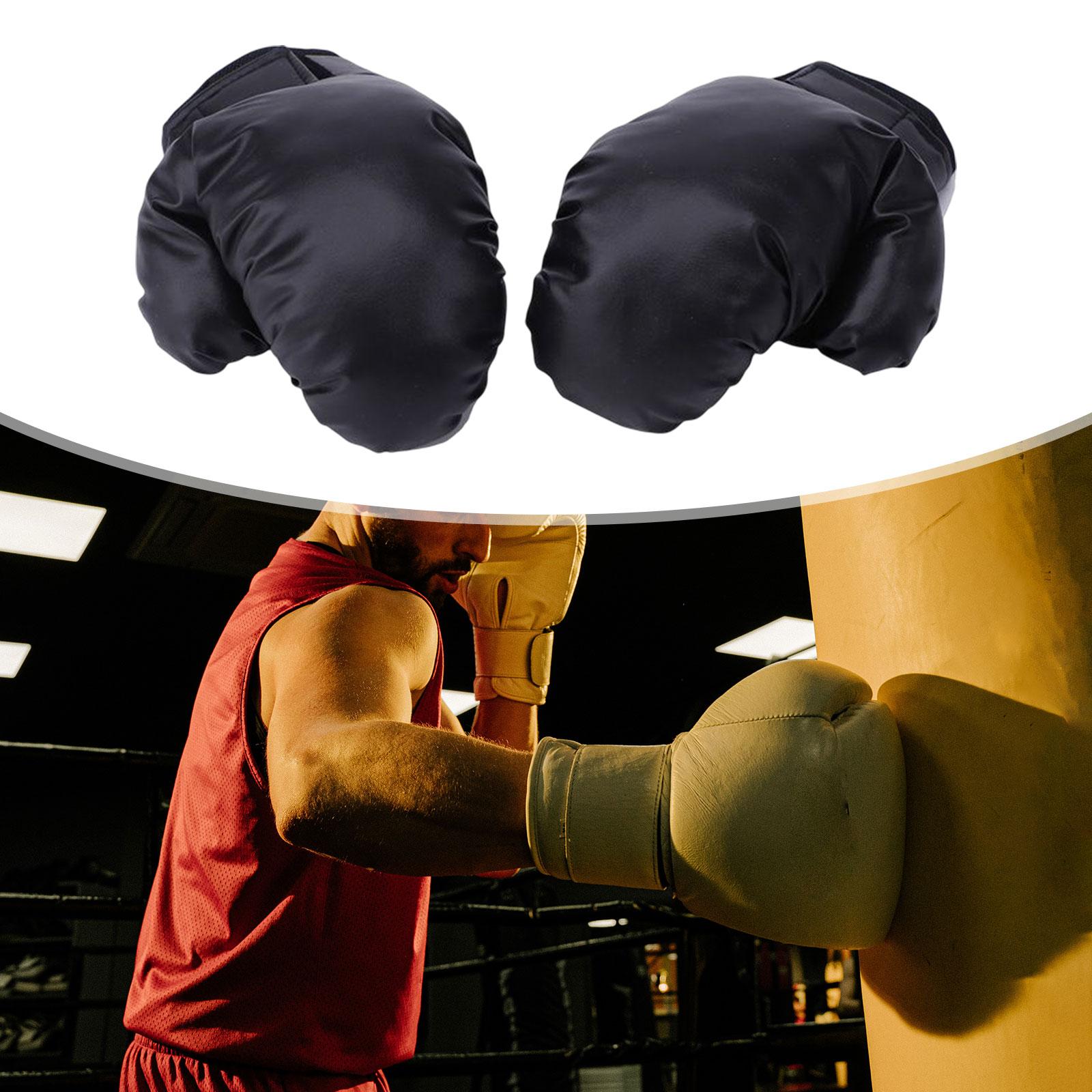 Mma Gloves Fitness Martial Arts Breathable Adult Children Kick Boxing Gloves Black Adult