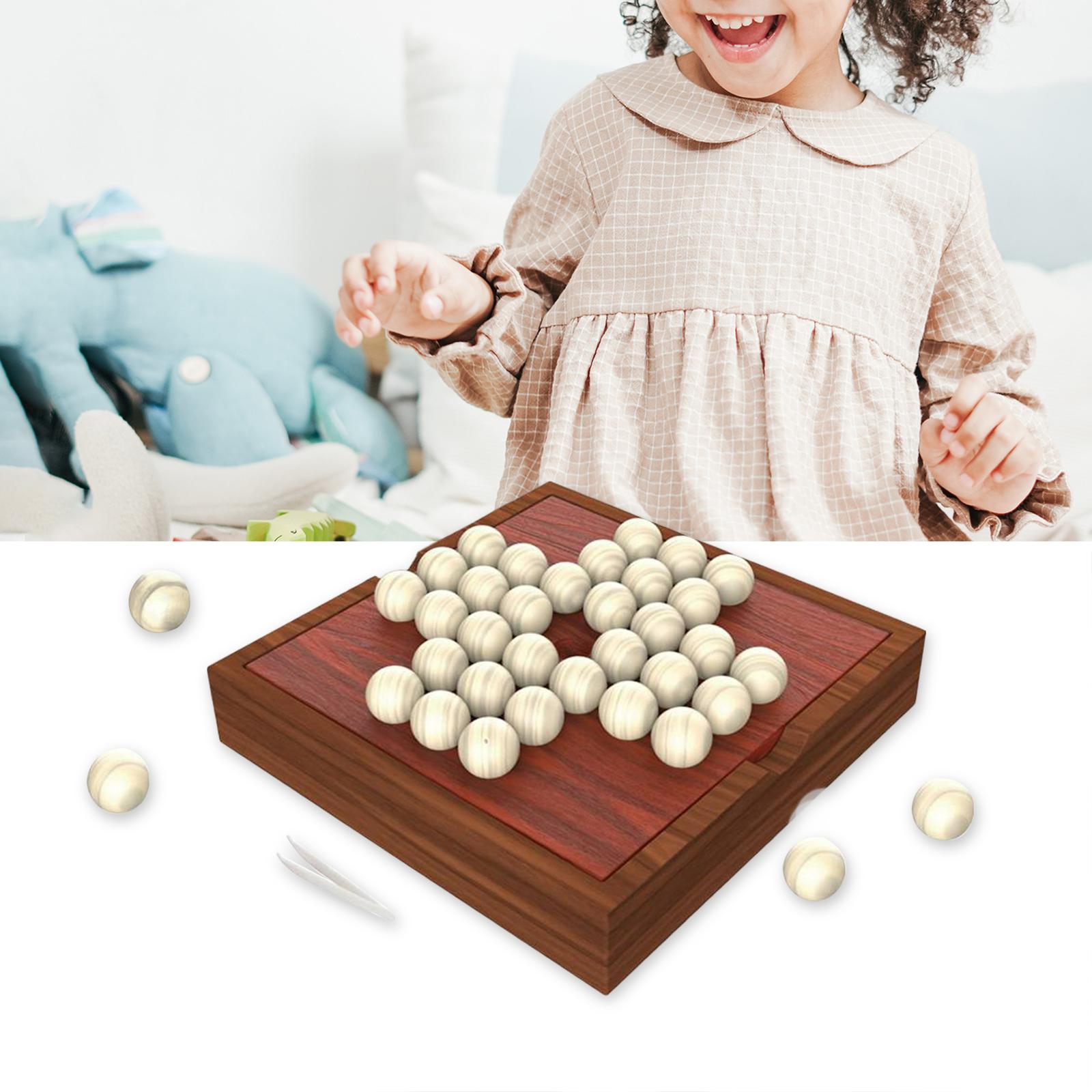 Classic Solitaire Board Brain Teaser for Kids Children Birthday Gifts