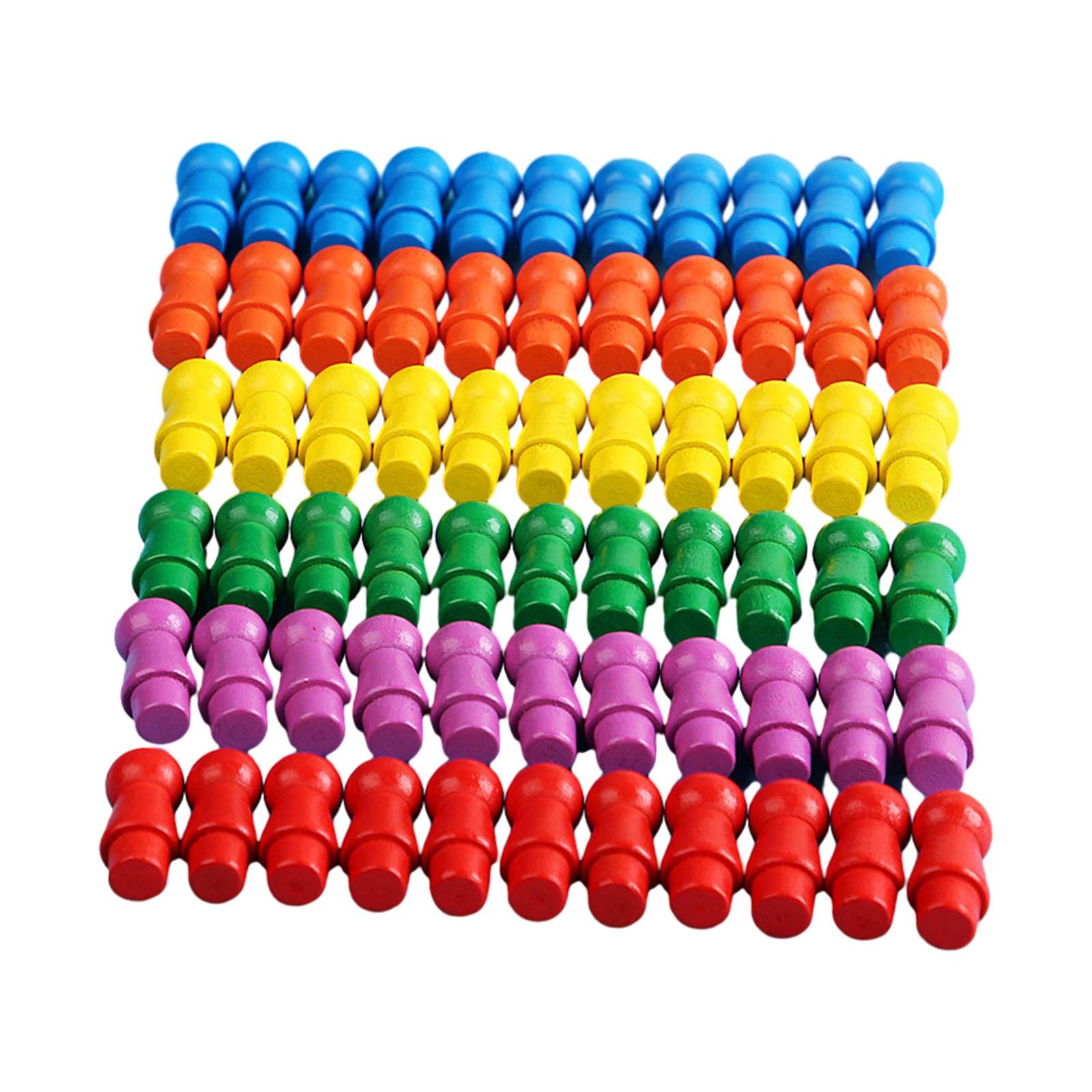 Wooden Checkers Pieces
