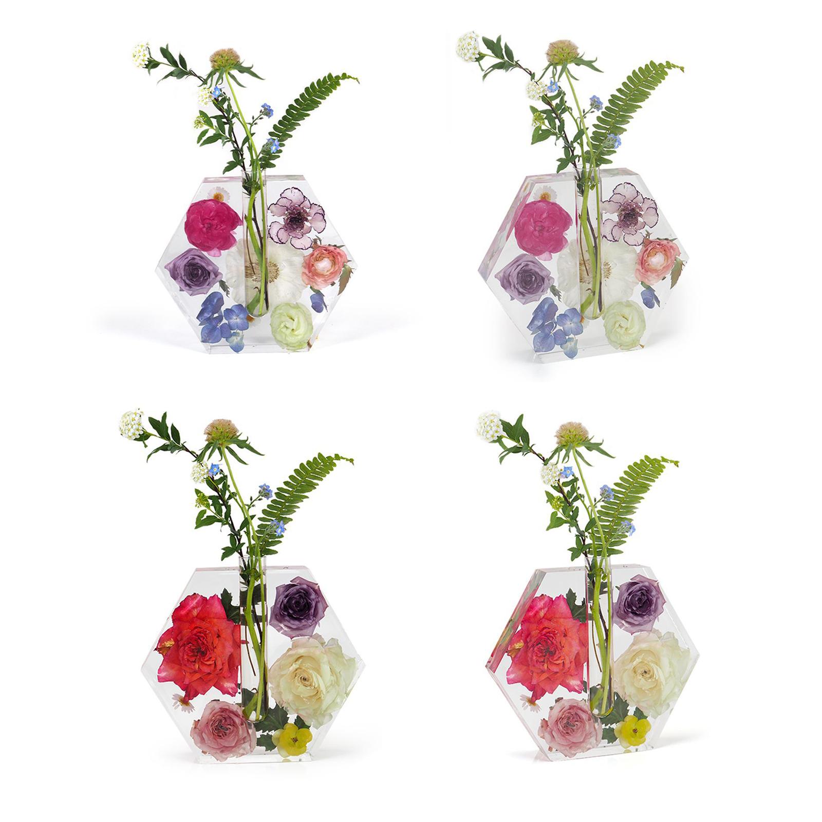 Silicone Vase Mold for Resin Craft Plant Propagation Station Mould Hexagon