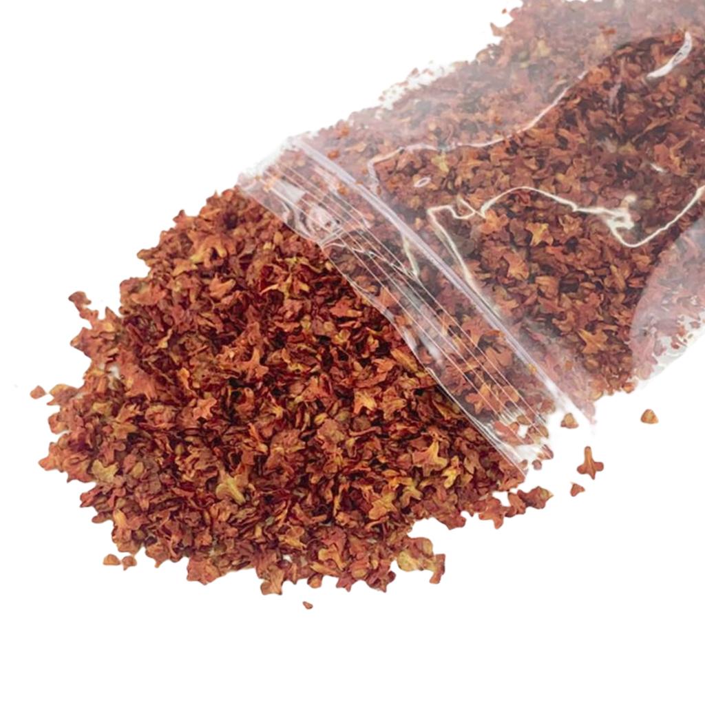 4Pcs 33ml Miniature Leaf Static Model Railway Sand Table Diorama Ornaments 