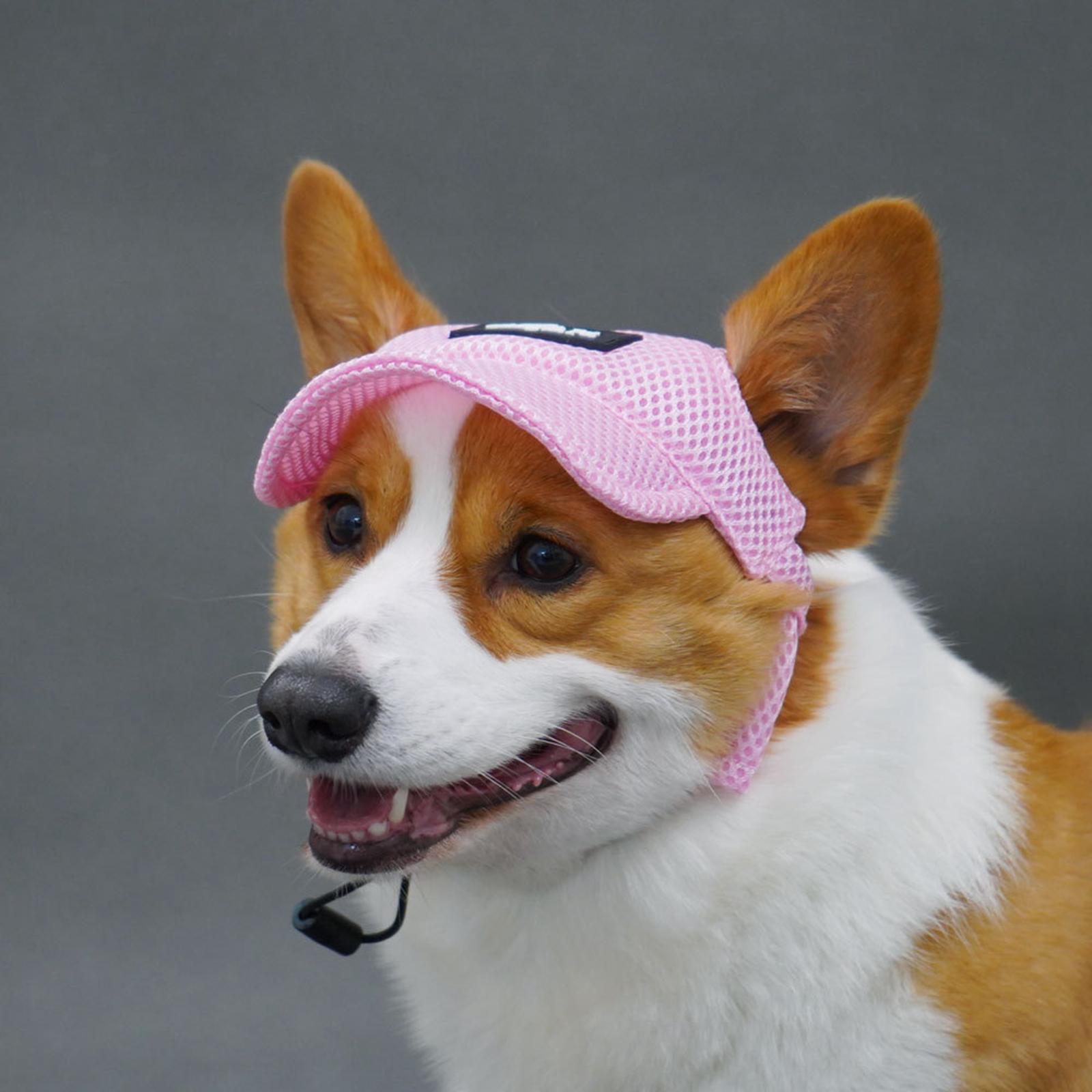 Dog Baseball Cap Costume Cute Dog Hat for Cats Small Medium Large Dogs Props L Pink