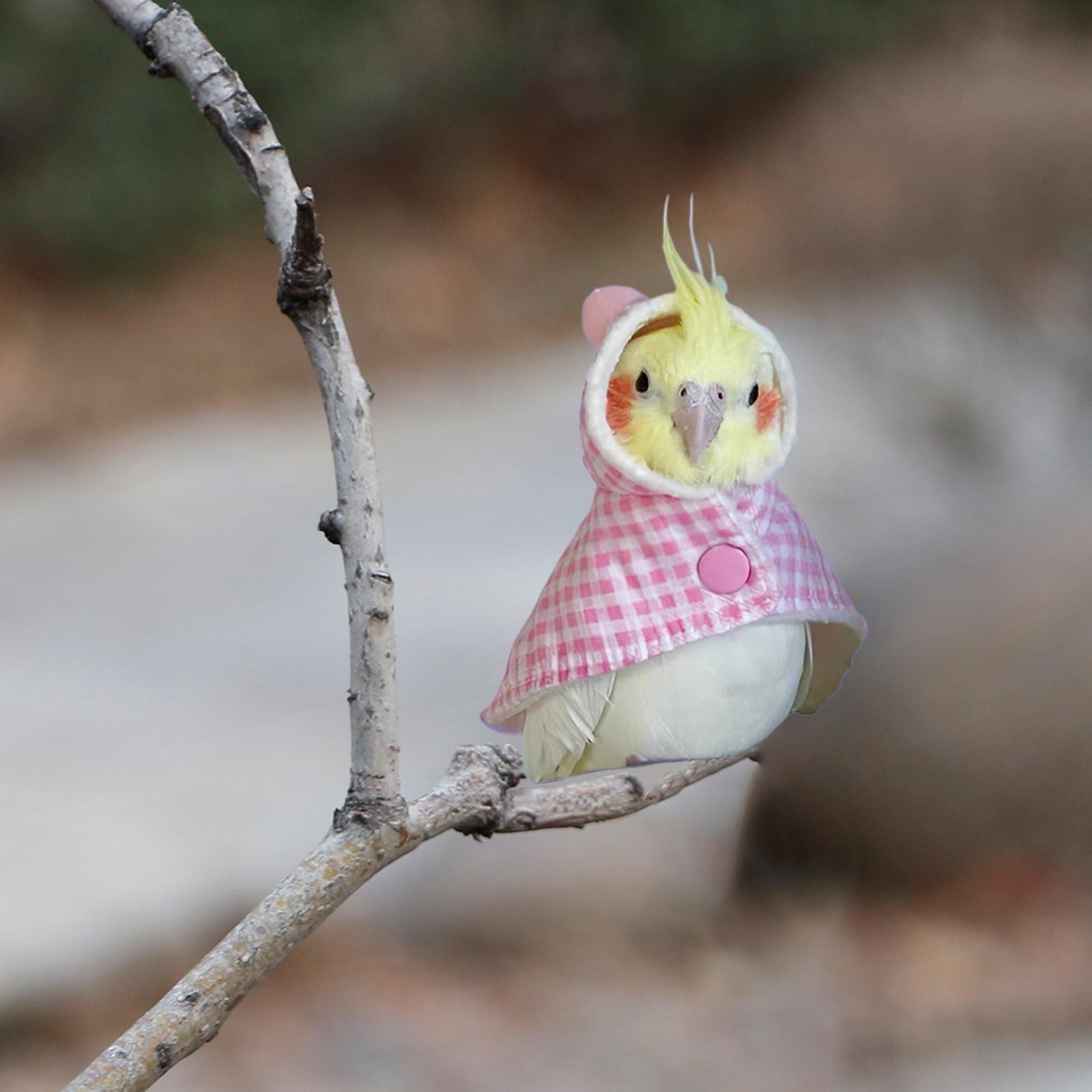 Soft Bird Cape Funny Mini Parrot Cloaks Cosplay Little Sun//Black  pink