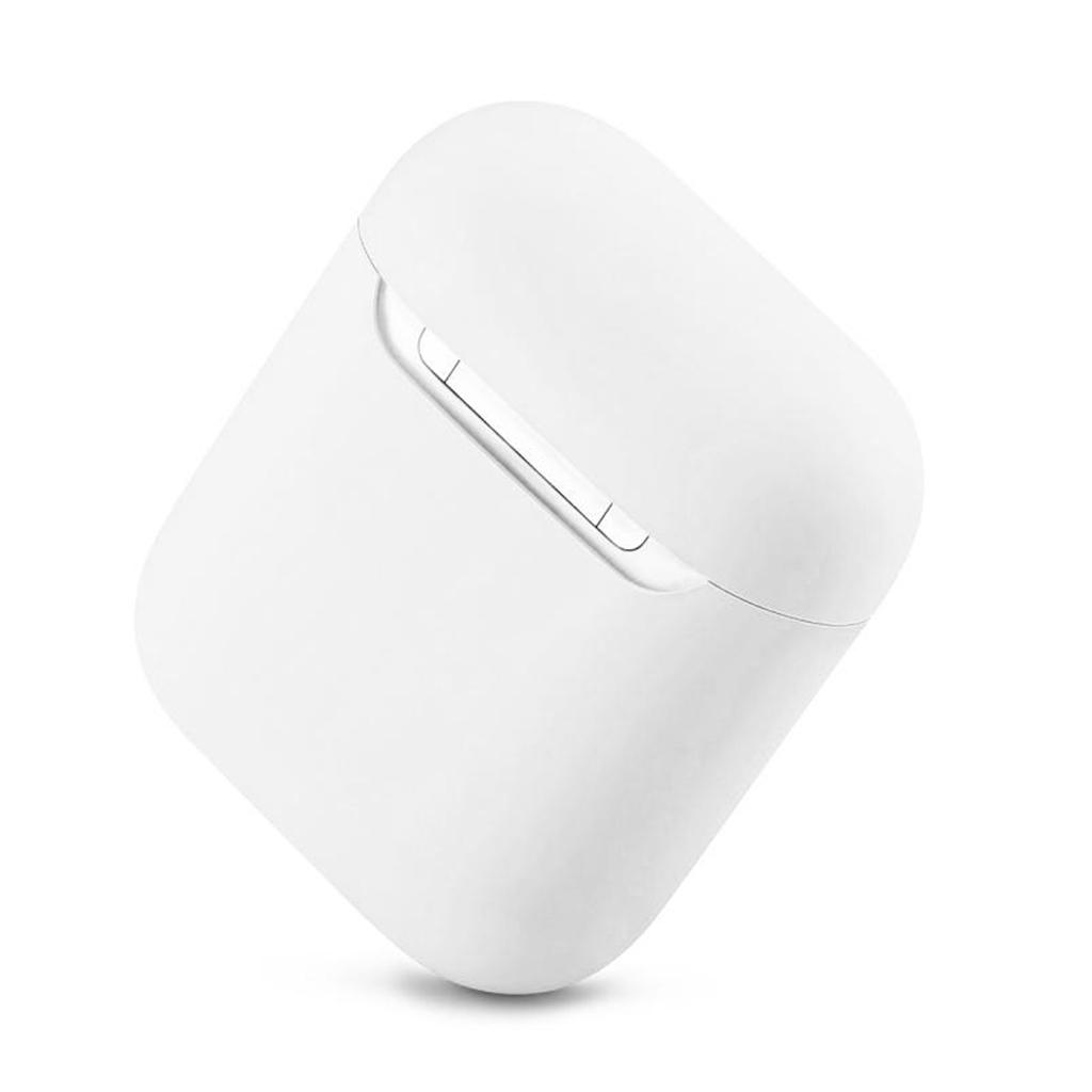 Headphones Case Dustproof Soft Silicone for Apple AirPods  White