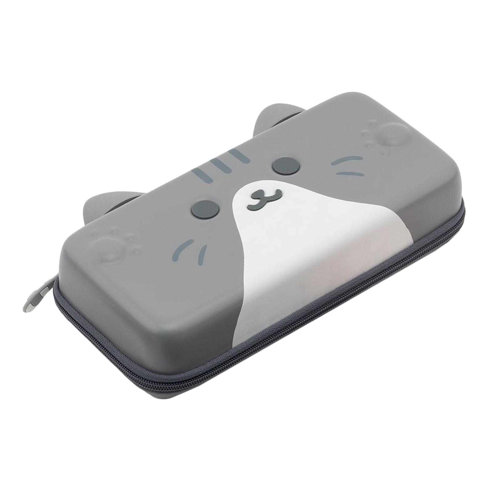 Cute Cat Paw Carry Case Compatible with Nintendo Switch  Thicken Style gray