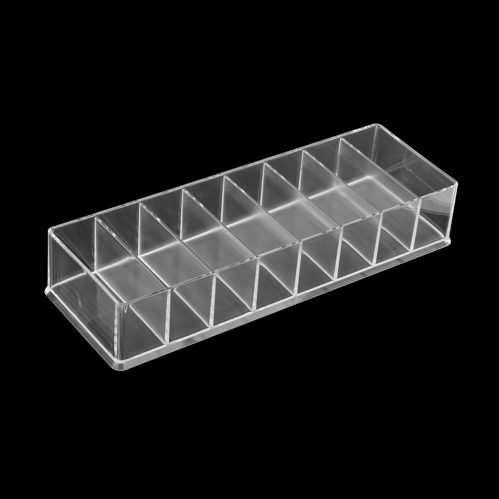 Plastic Electronic Organizer Box with 8 Cells Waterproof for Data Cable