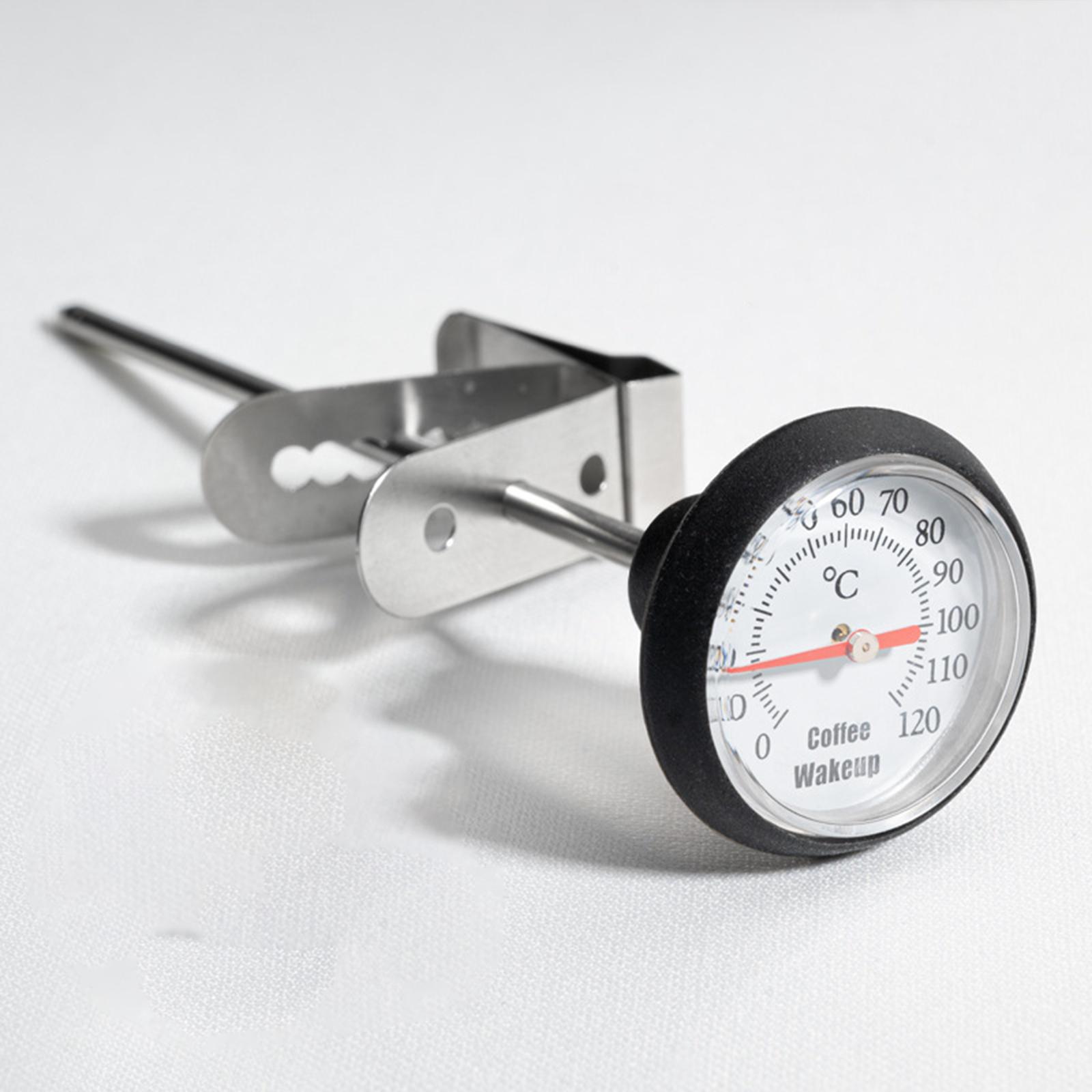 Milk Frothing Thermometer Instant Read Kitchen Thermometer for Chocolate BBQ Black