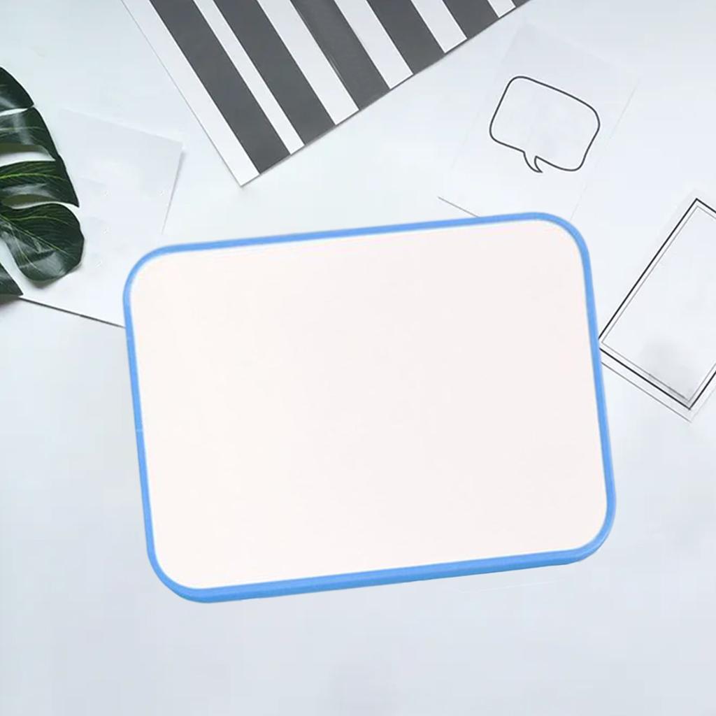 Whiteboard Magnetic Double-Sided Hanging Painting Drawing Writing Board Blue Border