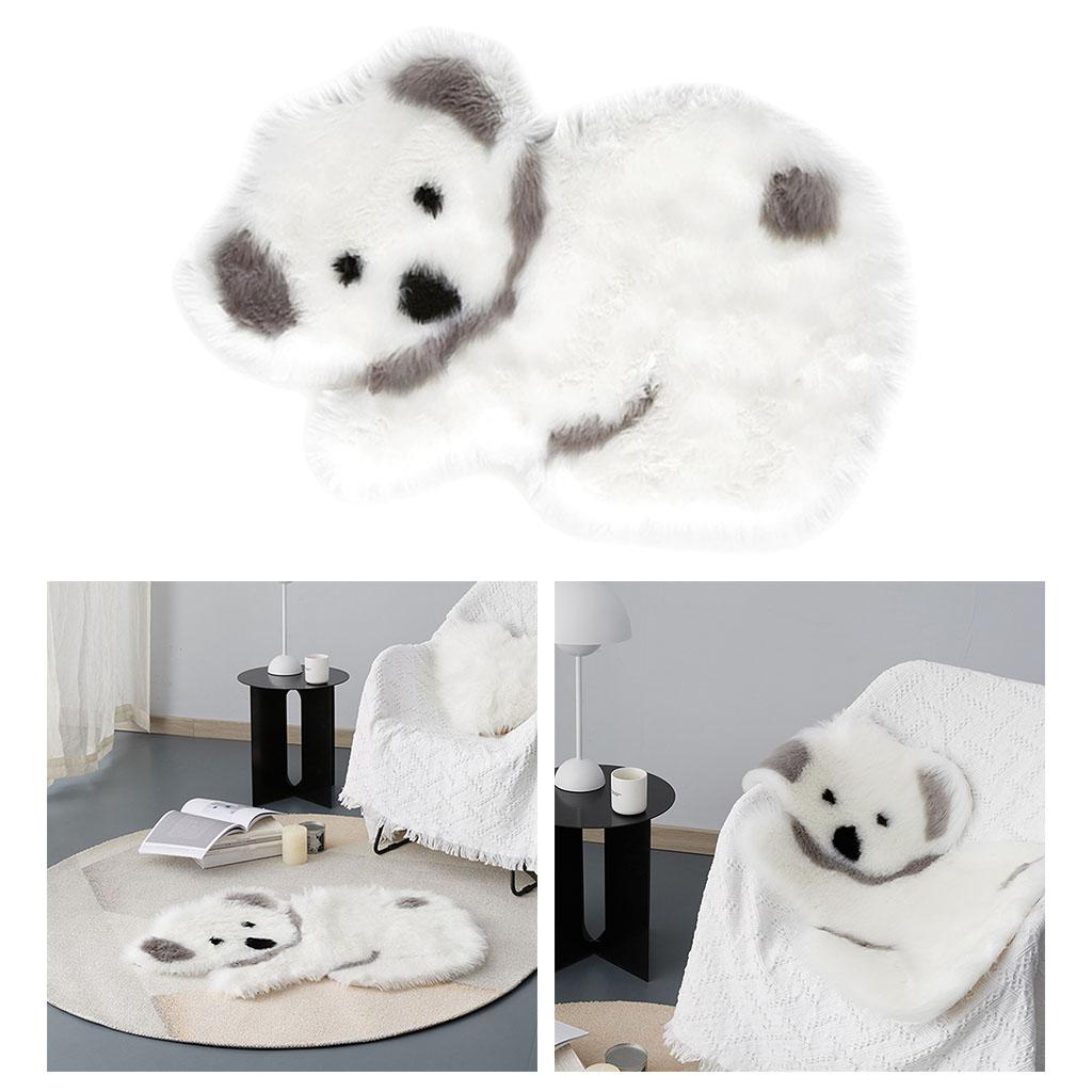 Faux Wool Rugs Shaggy Wool Carpet for Bedroom Living Room Home Decor Koala