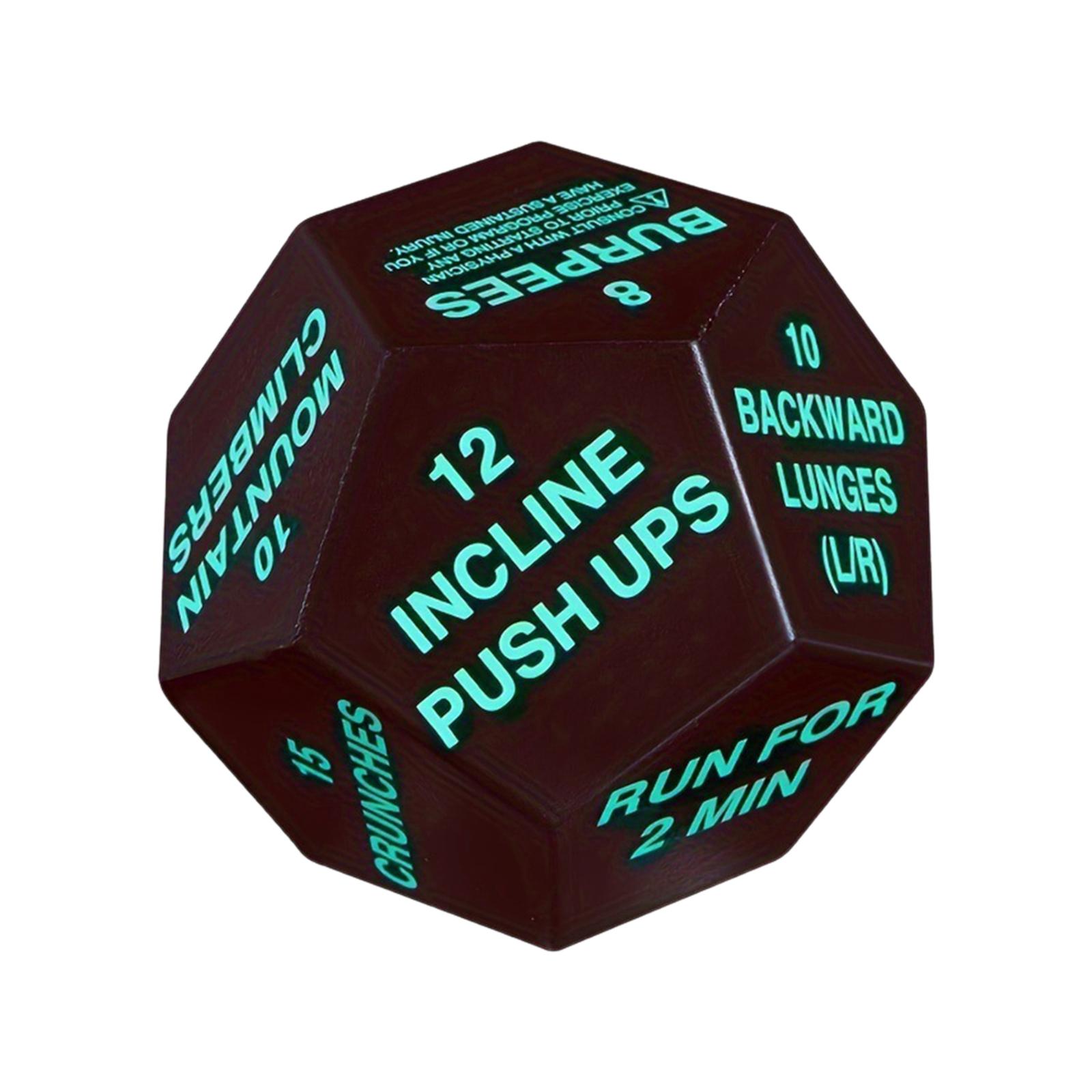 Fitness Challenge Dice Green