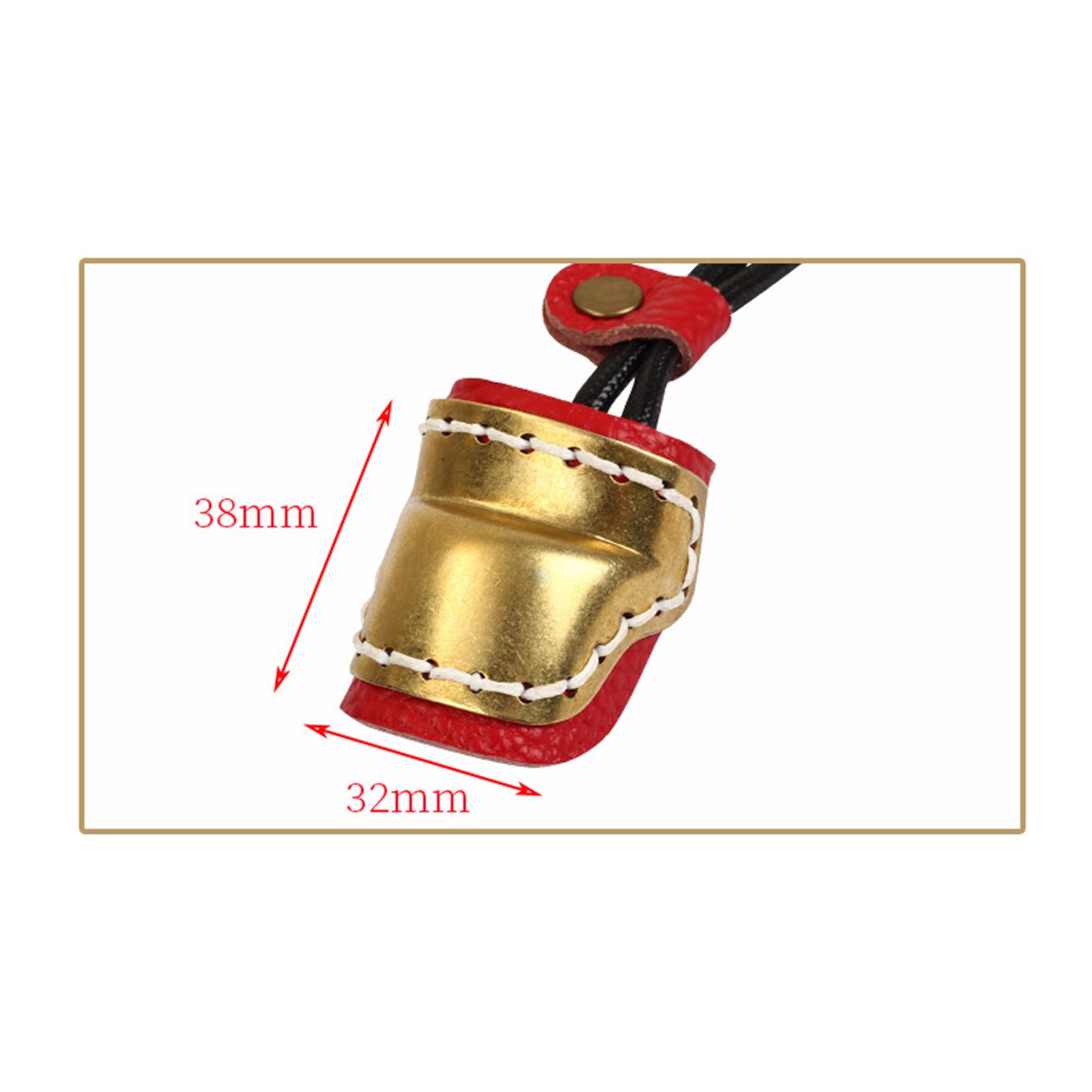 Archery Thumb Rings Brass Finger Guard Adjustable Accessory Premium Blue