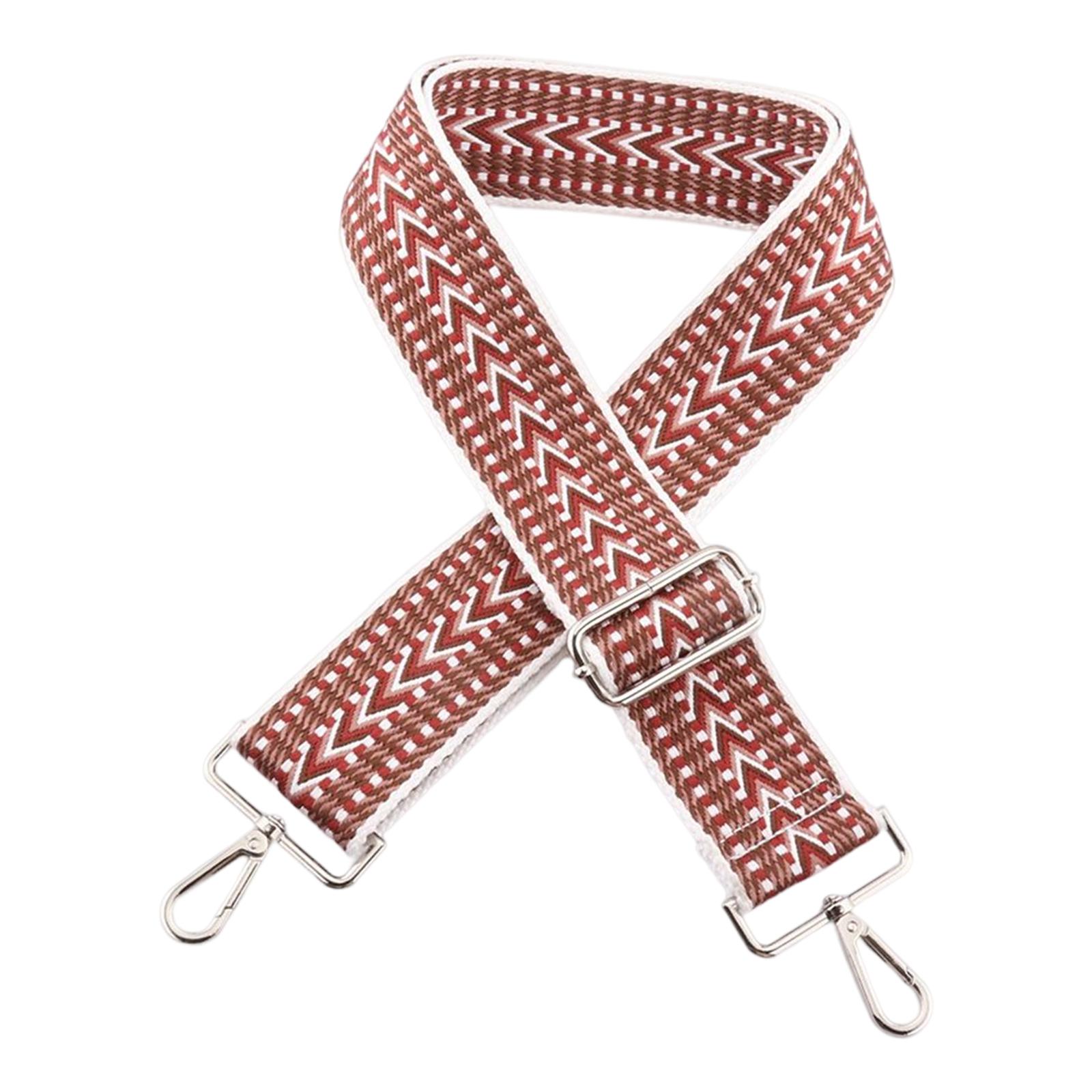 Wide Shoulder Strap Replacement Belts Adjustable Wallet Bag Repair Brown