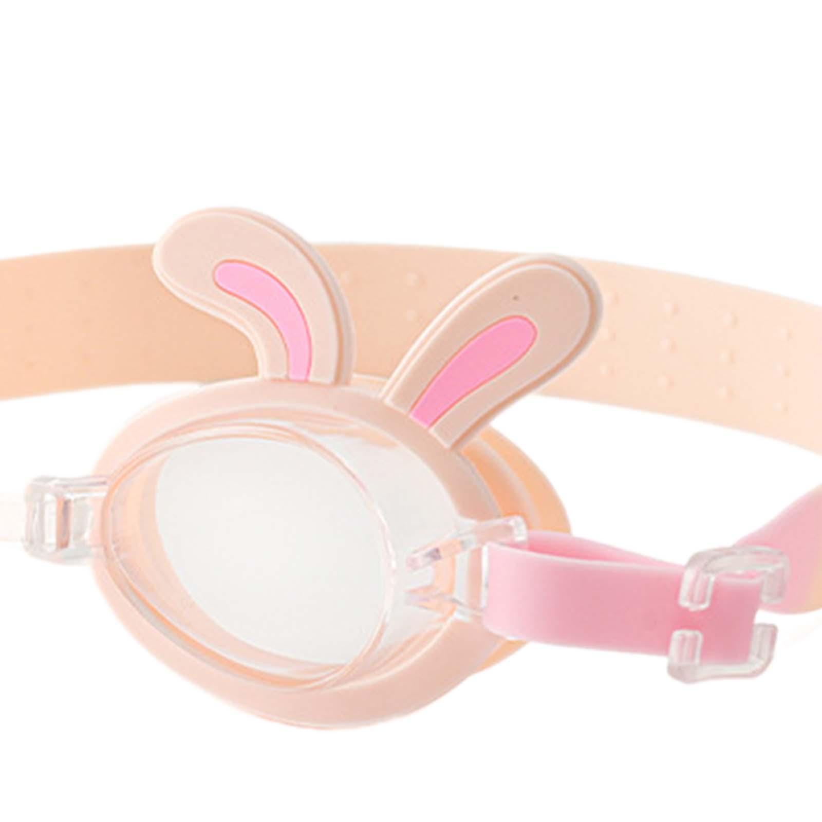 Cartoon Animal Kids Swimming Goggles Clear View Portable Lightweight Eyewear