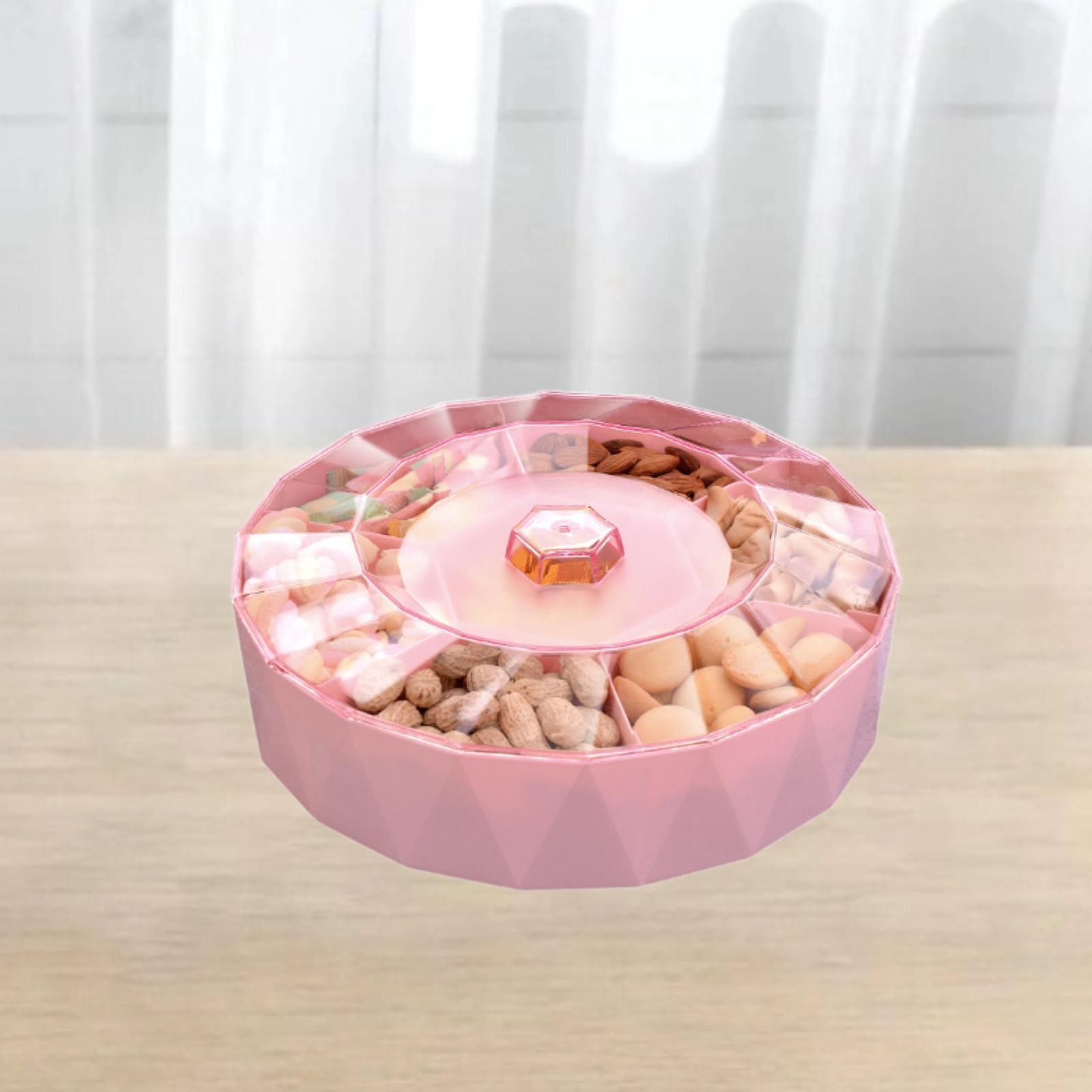 Nut Serving Container Divided Candy Box for Afternoon Tea Desktop Countertop