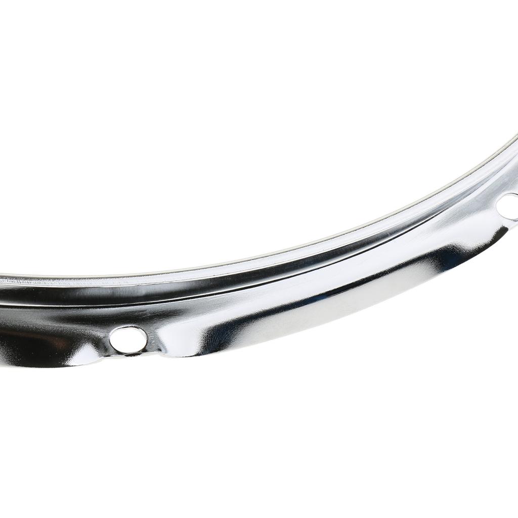 1 Pair Iron Snare Drum Hoop Ring Rim 10 Holes