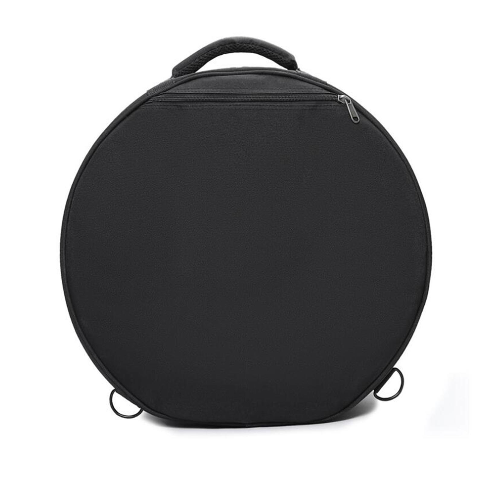 Snare Drum Bag Portable Instrument Backpack Lightweight 14inch Backpack Case black
