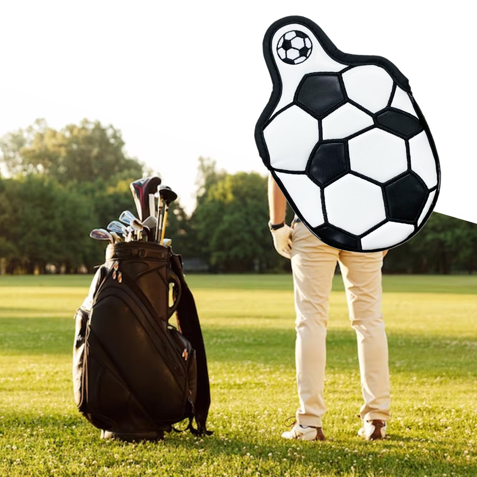 Golf Putter Head Cover for Golf Club Golf Accessories PU Leather Black