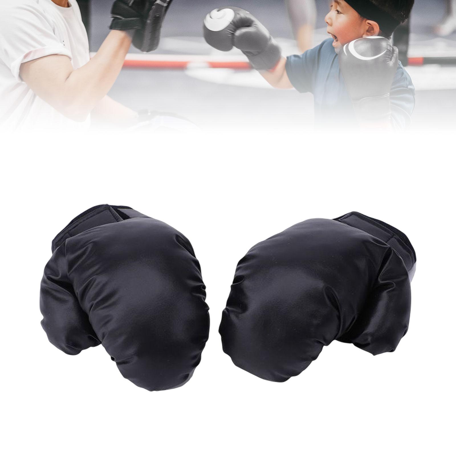 Mma Gloves Fitness Martial Arts Breathable Adult Children Kick Boxing Gloves Black Child