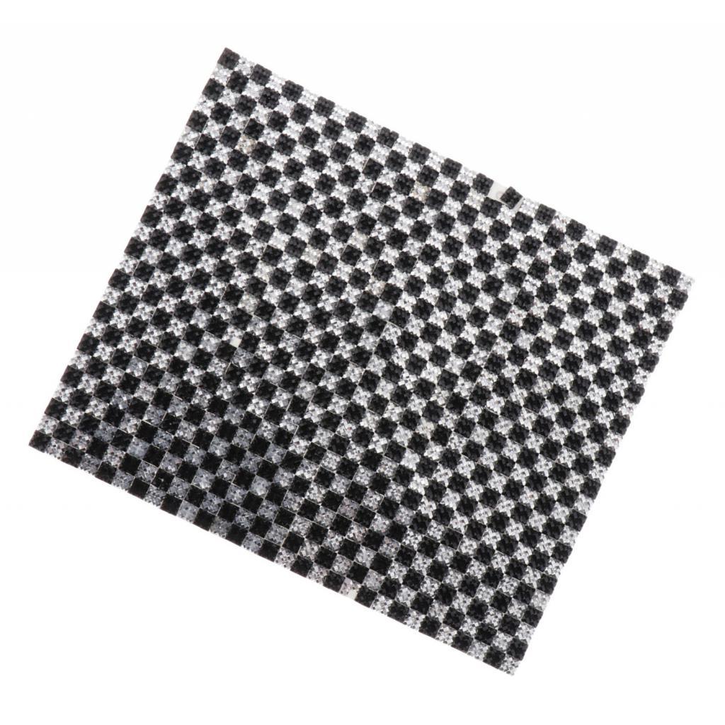 1/12 Dollhouse Wallpaper Mosaic Floor Covering With Self Adhesive Black