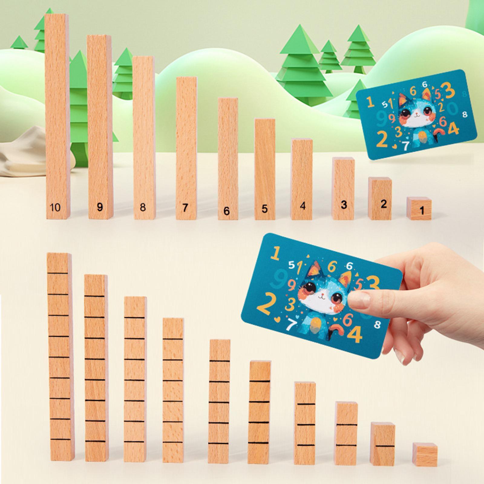 Montessori Math Toy Developmental Math Manipulatives for Toddlers Kids Girls