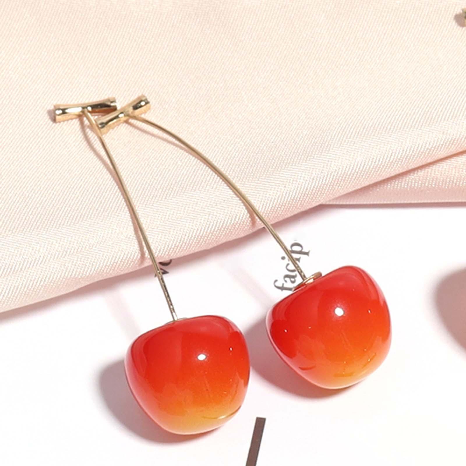 Drop Earrings Jewelry Trendy Fruit Earrings for Party Engagement Anniversary Orange