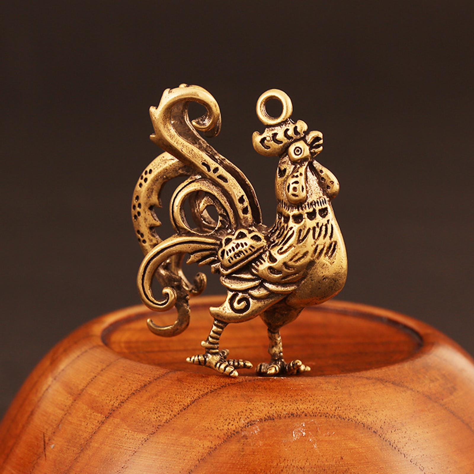 Rooster Pendant Ornament Universal Retro Devices Crafts for Unisex Home Auto
