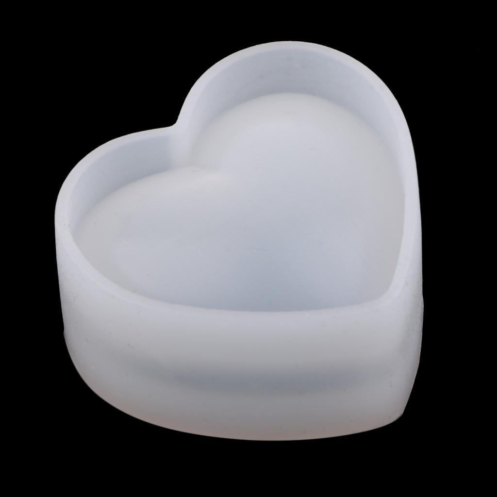 Heart Silicone Molds Resin Casting Moulds Jewelry Making Tools 8x6.5x4cm