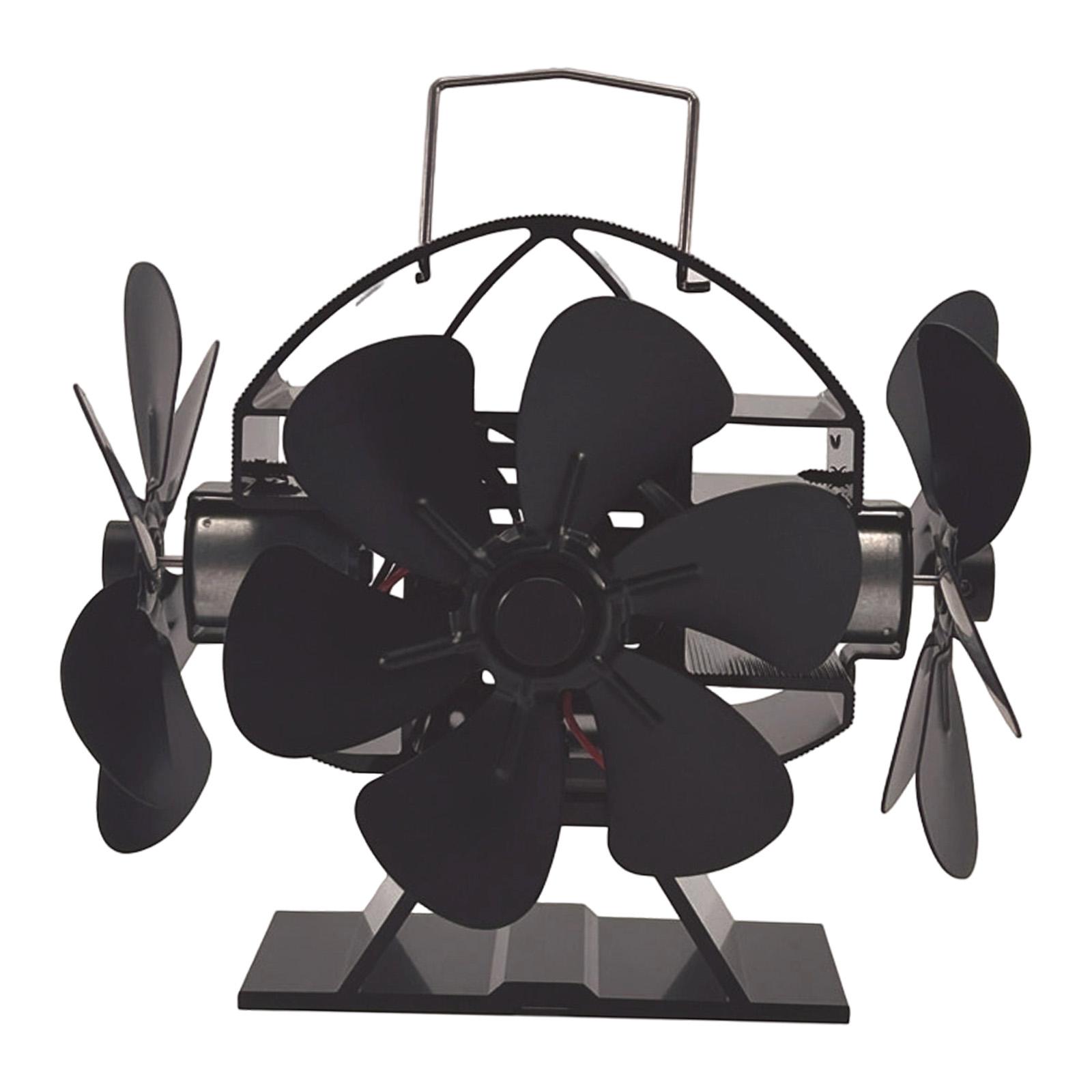 Wood Stove Fan 3 Head 18 Blade