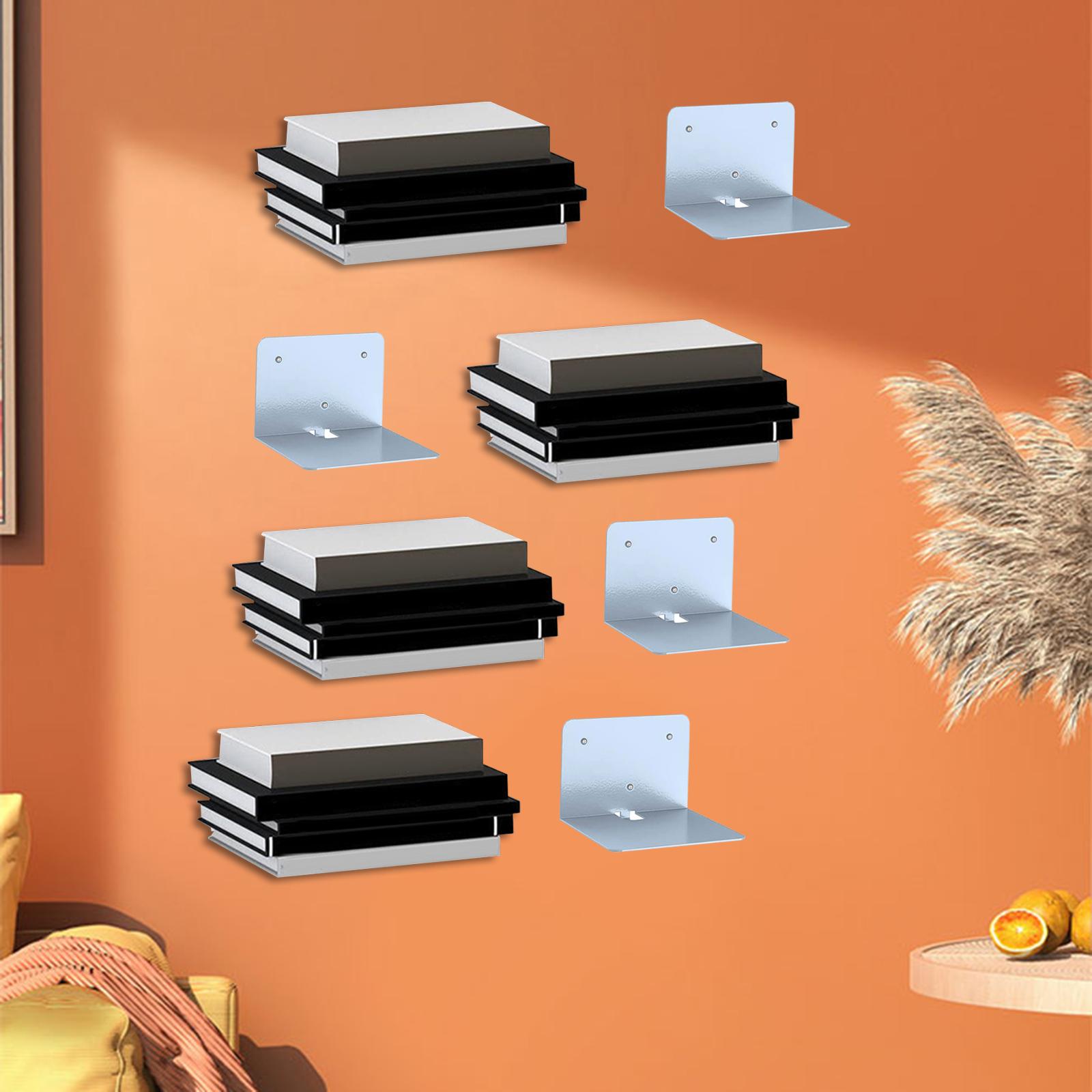 Wall Shelf Book Organizer Stand Bedroom Storage Invisible Floating Bookshelf