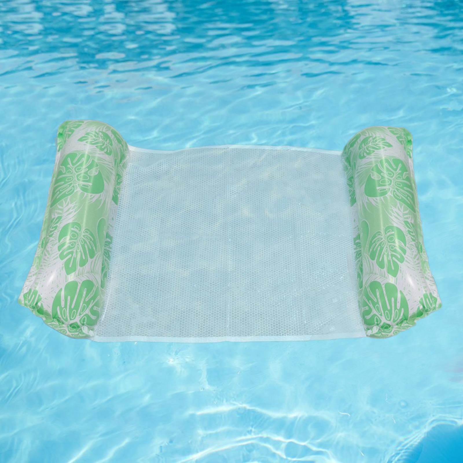 Inflatable Hammock Lightweight Mesh Lounge Chair for Traveling Yard Vacation Green