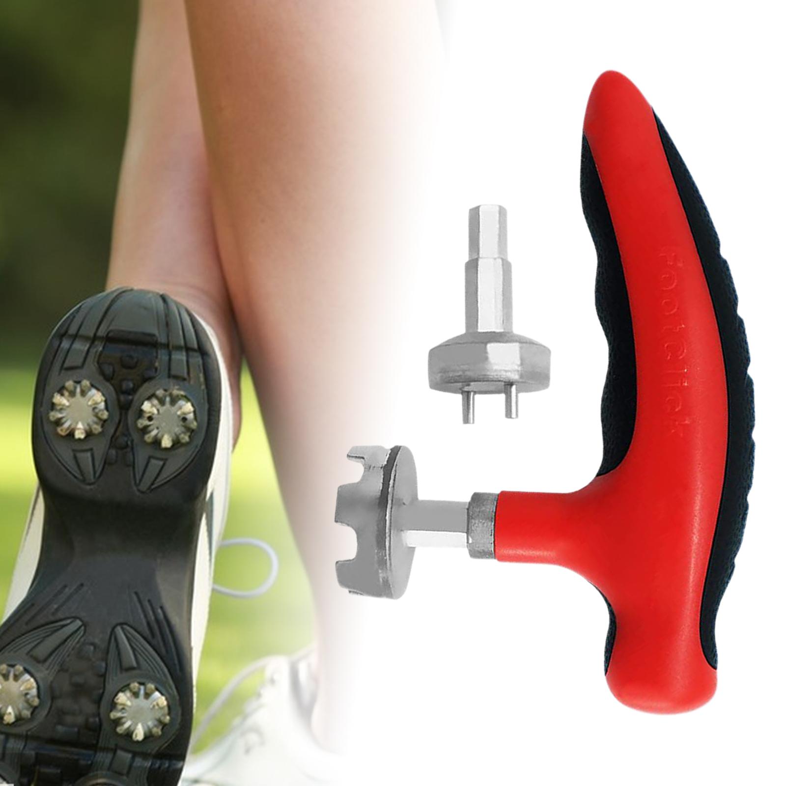 Ratchet Action Remover Tool Handle Ripper Comfortable Golf Shoe Spike Wrench