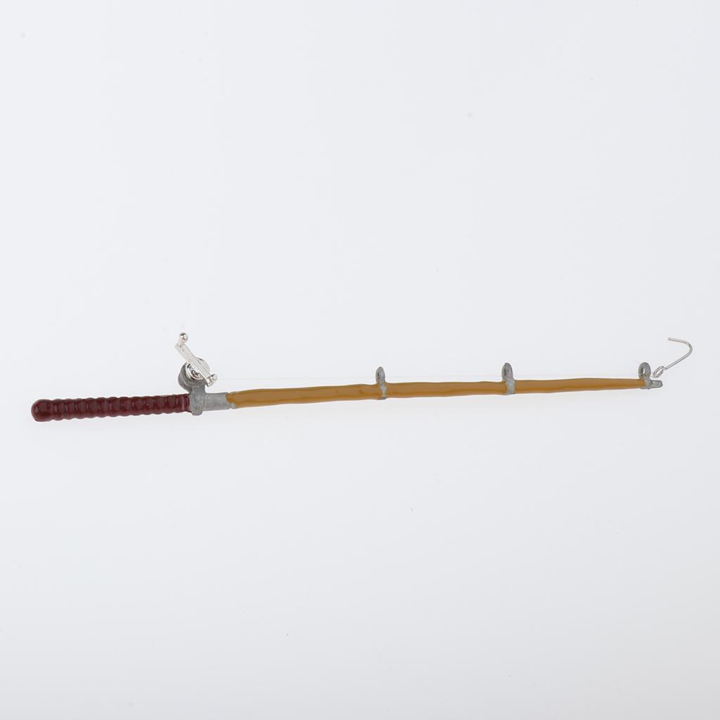 3x9pcs Mini Fishing Tool Set 1/12 Dollhouse Miniature