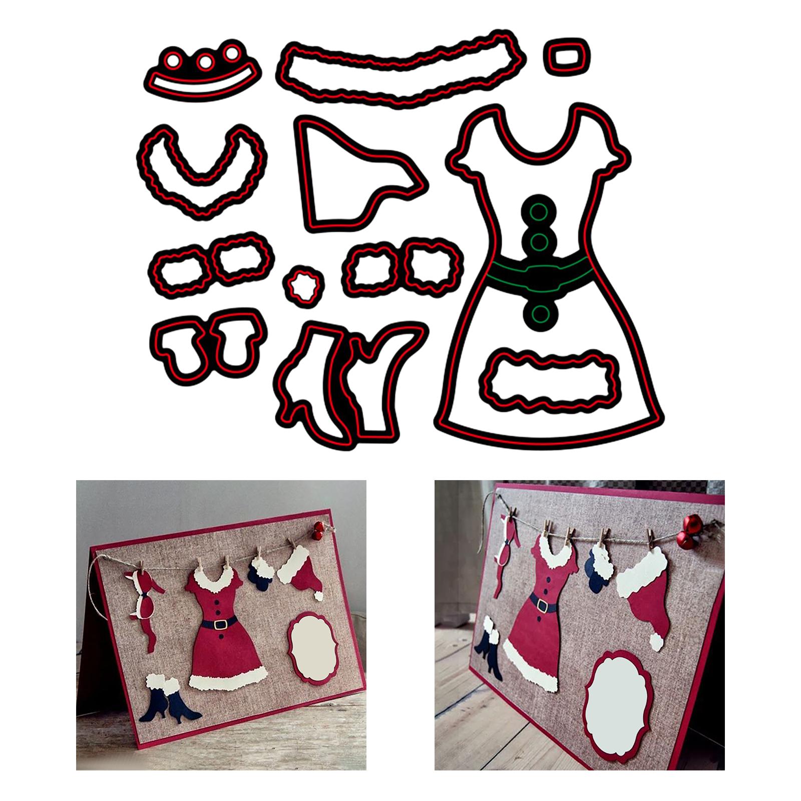 Christmas Lady Costum Metal Cutting Dies Stencils for DIY Scrapbooking Craft